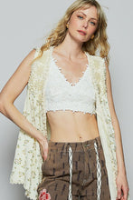 Load image into Gallery viewer, POL Pearl Detail Open Front Sleeveless Cardigan