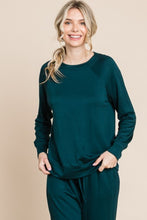 Load image into Gallery viewer, Super Lady Round Neck Raglan Sleeve Top and Drawstring Pants Lounge Set