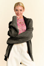 Load image into Gallery viewer, Davi &amp; Dani Shawl Collar Ribbed Detail Button Up Cardigan