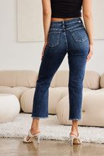 Load image into Gallery viewer, RFM Full Size Tummy Control Distressed High Waist Raw Hem Jeans