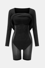 Load image into Gallery viewer, Basic Bae Built-In Shapewear Square Neck Long Sleeve Maxi Dress