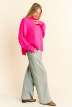 Load image into Gallery viewer, Davi &amp; Dani Rhinestone Elastic Waist Wide Leg Pants