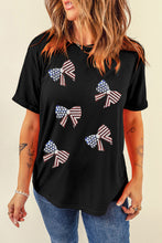 Load image into Gallery viewer, US Flag Round Neck Short Sleeve T-Shirt