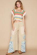 Load image into Gallery viewer, POL Openwork Ethnic Pattern Square Neck Cropped Knit Top