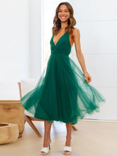 Load image into Gallery viewer, Backless Crisscross Sleeveless Midi Dress