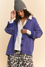 Load image into Gallery viewer, Davi &amp; Dani Shawl Collar Ribbed Detail Button Up Cardigan