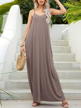 Load image into Gallery viewer, V-Neck Maxi Cami Dress with Pockets