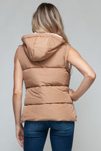 Load image into Gallery viewer, Snobbish Snap and Zip Closure Hooded Vest