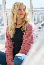 Load image into Gallery viewer, ADORA Popcorn Knit Open Front Long Sleeve Cardigan