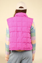 Load image into Gallery viewer, VERY J Zip Up Puffer Padded Warm Vest