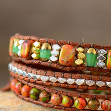 Load image into Gallery viewer, Natural Stone Woven Bracelet