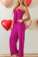 Load image into Gallery viewer, Tied Tube Wide Leg Jumpsuit