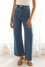 Load image into Gallery viewer, High Waist Bootcut Jeans with Pockets