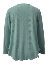 Load image into Gallery viewer, Eyelet Long Sleeve Blouse