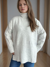 Load image into Gallery viewer, Side Slit Turtleneck Long Sleeve Sweater