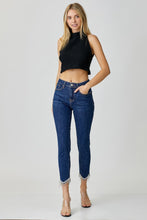 Load image into Gallery viewer, RISEN Full Size Embellished Mid Rise Crop Skinny Jeans