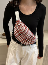 Load image into Gallery viewer, Plaid Wide Strap Crossbody Bag