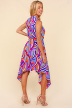 Load image into Gallery viewer, Haptics Full Size Mock Neck Sleeveless Printed Dress