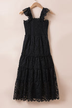 Load image into Gallery viewer, Lace Ruffled Wide Strap Midi Dress