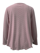 Load image into Gallery viewer, Eyelet Long Sleeve Blouse