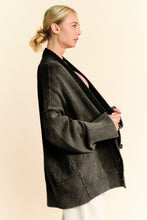 Load image into Gallery viewer, Davi &amp; Dani Shawl Collar Ribbed Detail Button Up Cardigan