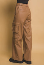 Load image into Gallery viewer, Love Tree PU Leather Cargo Pants