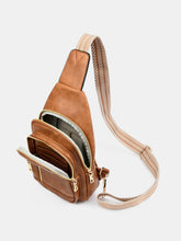 Load image into Gallery viewer, PU Leather Adjustable Strap Crossbody Bag