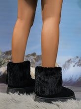 Load image into Gallery viewer, Thermal Faux Fur Suede Platform Boots