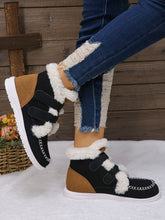 Load image into Gallery viewer, Faux Fur Round Toe Flat Boots