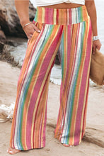 Load image into Gallery viewer, Plus Size Striped Wide Leg Pants