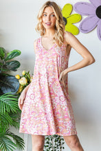 Load image into Gallery viewer, Heimish Full Size Floral V-Neck Tank Dress with Pockets