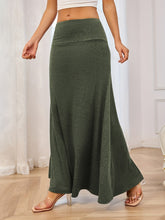 Load image into Gallery viewer, Solid Elastic Waist Maxi Skirt