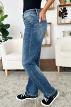 Load image into Gallery viewer, Judy Blue Full Size Mid Rise Release Hem Jeans