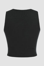 Load image into Gallery viewer, Flower Scoop Neck Knit Vest