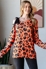 Load image into Gallery viewer, Heimish Pumpkin Print One Shoulder T-Shirt