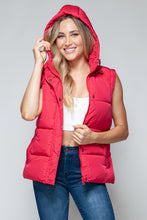 Load image into Gallery viewer, Snobbish Snap and Zip Closure Hooded Vest