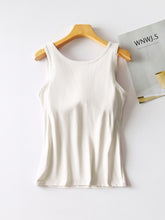 Load image into Gallery viewer, Round Neck Tank with Bra