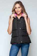 Load image into Gallery viewer, Snobbish Snap and Zip Closure Hooded Vest