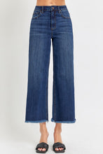 Load image into Gallery viewer, RISEN Full Size Raw Hem Cropped Wide Leg Jeans