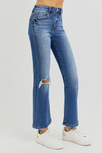 Load image into Gallery viewer, RISEN Full Size Distressed High Rise Crop Flare Jeans