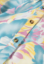 Load image into Gallery viewer, Printed Button Down Lantern Sleeve Shirt