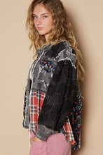 Load image into Gallery viewer, POL Crochet Patchwork Dropped Shoulder Jacket