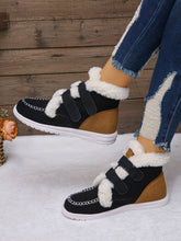 Load image into Gallery viewer, Faux Fur Round Toe Flat Boots