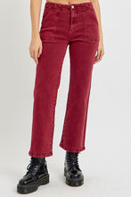 Load image into Gallery viewer, RISEN Full Size High Rise Straight Jeans with Patch Pockets