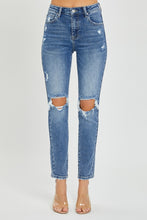 Load image into Gallery viewer, Risen Full Size High Rise Knee Distressed Skinny Jeans