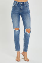 Load image into Gallery viewer, Risen Full Size High Rise Knee Distressed Skinny Jeans