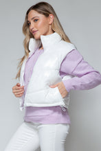 Load image into Gallery viewer, Snobbish Zip Up Turtleneck Shiny Quilted Vest