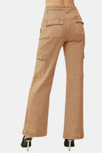 Load image into Gallery viewer, RISEN Full Size High Rise Wide Leg Cargo Jeans