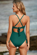 Load image into Gallery viewer, Cutout V-Neck Spaghetti Strap One-Piece Swimwear