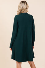 Load image into Gallery viewer, Mittoshop Mock Neck Long Sleeve Dress with Pockets